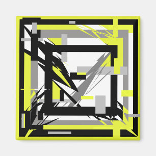 Abstracte Kunst Magneet