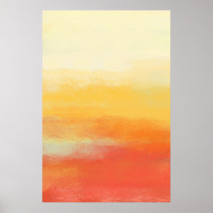 abstracte kunst met "Beach Vibes"-kool voor zomerk Poster