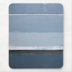 abstracte kunst met blauwe en grijze kleur muismat