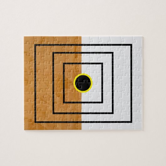 Abstracte kunst met één perspectief legpuzzel (Horizontaal)