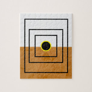 Abstracte kunst met één perspectief legpuzzel