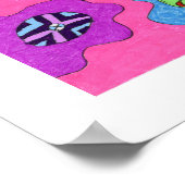 abstracte kunst met 'gebroken wing' poster (Hoek)