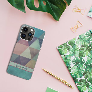 Abstracte kunst met gekleurde driehoek IPhone-draa iPhone 11 Hoesje