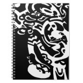 abstracte kunst met gloed notitieboek (Voorkant)