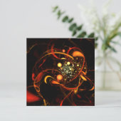 Abstracte kunst met hartslag (Staand voorkant)
