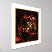 Abstracte kunst met hartslag folie afdrukken (Laagn)