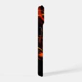 Abstracte kunst met hartslag iPhone 15 hoesje (Rechterkant)