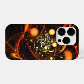 Abstracte kunst met hartslag iPhone hoesje (Achterkant horizontaal)