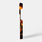 Abstracte kunst met hartslag iPhone hoesje (Linkerkant)