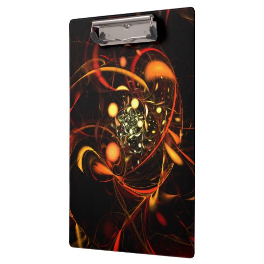 Abstracte kunst met hartslag klembord (Links)