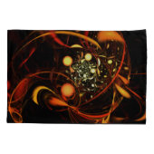 Abstracte kunst met hartslag kussensloop (Achterkant)