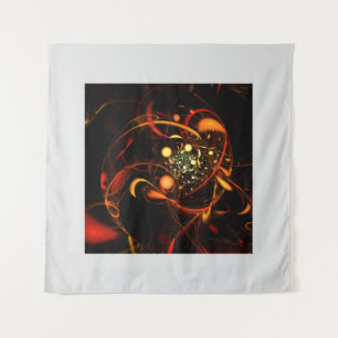 Abstracte kunst met hartslag wandkleed