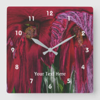 Abstracte kunst met heldere rode Hibiscus Flowers