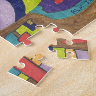 abstracte kunst met "Joyful Noise" Legpuzzel