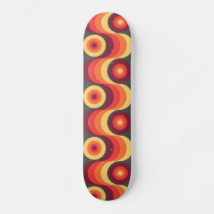 Abstracte kunst met kleurrijke retro - skateboard