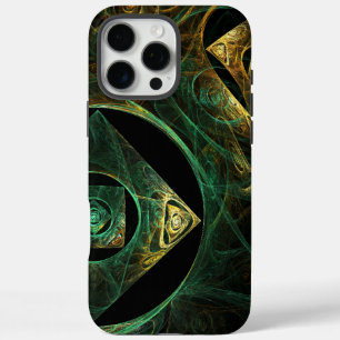 Abstracte kunst met magische trillingen iPhone 16 pro max hoesje