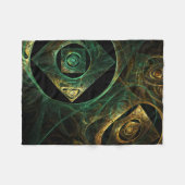 Abstracte kunst met magische trillingen fleece deken (Voorkant (Horizontaal))