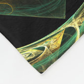 Abstracte kunst met magische trillingen fleece deken (Hoek)