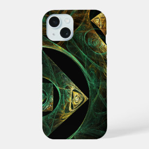 Abstracte kunst met magische trillingen iPhone 15 hoesje