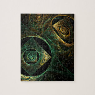 Abstracte kunst met magische trillingen legpuzzel