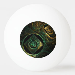 Abstracte kunst met magische trillingen pingpongballen