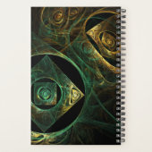 Abstracte kunst met magische trillingen planner (Achterkant)