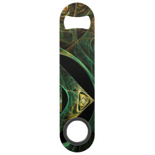 Abstracte kunst met magische trillingen speed flessenopener