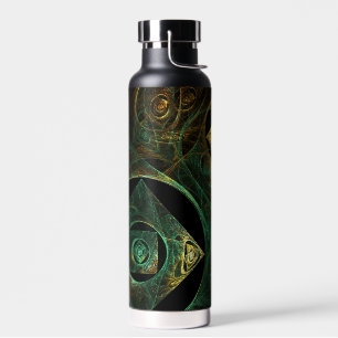 Abstracte kunst met magische trillingen waterfles
