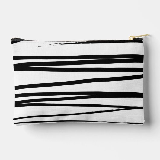 Abstracte kunst met moderne zwarte en witte lijnen etui (Achterkant)