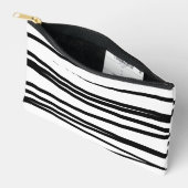 Abstracte kunst met moderne zwarte en witte lijnen etui (Open)