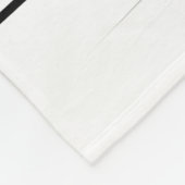 Abstracte kunst met moderne zwarte en witte lijnen fleece deken (Hoek)