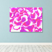 Abstracte kunst met roze ventilatoren canvas afdruk (Insitu (Houten vloer))