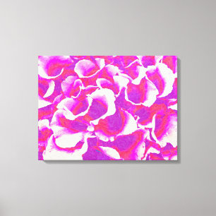Abstracte kunst met roze ventilatoren canvas afdruk