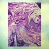 Abstracte kunst met smeltlava raamsticker (Vel 3)