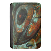 Abstracte kunst met tijdsverdeling badmat (Voorkant Verticaal)