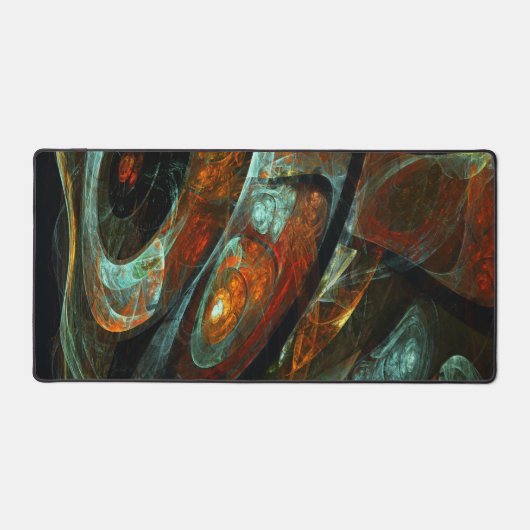 Abstracte kunst met tijdsverdeling bureaumat (Voorkant)