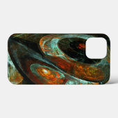 Abstracte kunst met tijdsverdeling Case-Mate iPhone case (Achterkant (horizontaal))