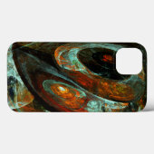 Abstracte kunst met tijdsverdeling Case-Mate iPhone case (Achterkant (horizontaal))