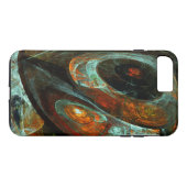 Abstracte kunst met tijdsverdeling Case-Mate iPhone case (Achterkant (Horizontaal))