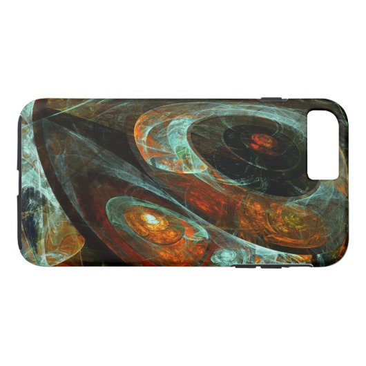 Abstracte kunst met tijdsverdeling Case-Mate iPhone case (Achterkant (Horizontaal))