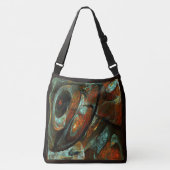 Abstracte kunst met tijdsverdeling crossbody tas (Voorkant)
