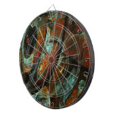 Abstracte kunst met tijdsverdeling dartbord (Voorkant Rechts)
