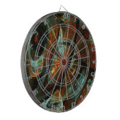 Abstracte kunst met tijdsverdeling dartbord (Voorkant Links)