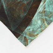 Abstracte kunst met tijdsverdeling fleece deken (Hoek)