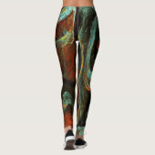 Abstracte kunst met tijdsverdeling leggings (Achterkant)