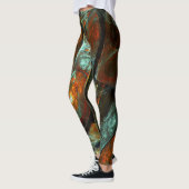 Abstracte kunst met tijdsverdeling leggings (Links)