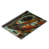Abstracte kunst met tijdsverdeling notitieboek (Linkerzijde)