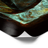 Abstracte kunst met tijdsverdeling perfect poster (Hoek)