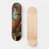 Abstracte kunst met tijdsverdeling skateboard (Voorkant)