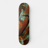 Abstracte kunst met tijdsverdeling skateboard (Voorkant)